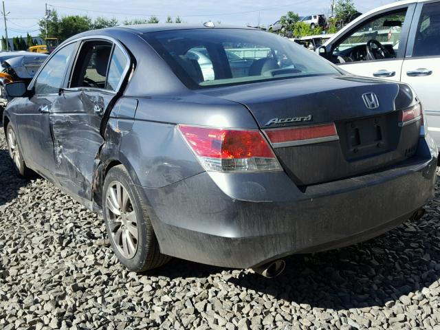 1HGCP3F80CA040277 - 2012 HONDA ACCORD EXL GRAY photo 3