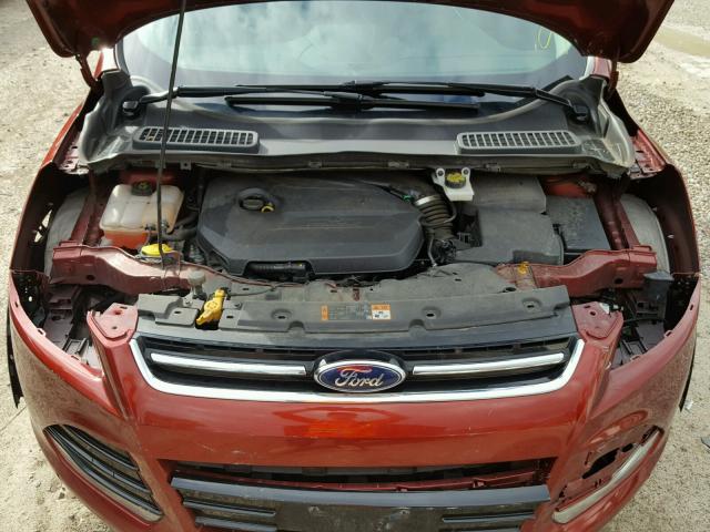 1FMCU0JX2EUE51035 - 2014 FORD ESCAPE TIT RED photo 7