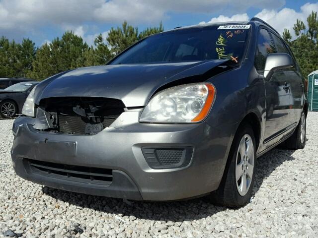 KNAFG528197230282 - 2009 KIA RONDO BASE GRAY photo 2