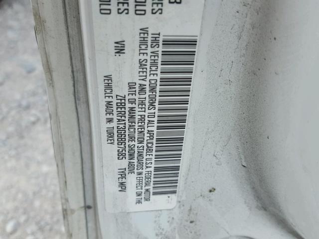 ZFBERFAT3G6B67585 - 2016 RAM PROMASTER 白色 照片 10