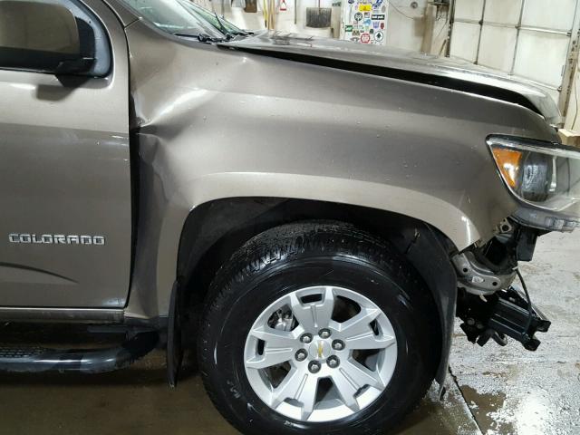 1GCGTCEN5H1188662 - 2017 CHEVROLET COLORADO L BROWN photo 9