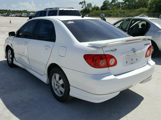 1NXBR32E45Z507441 - 2005 TOYOTA COROLLA CE WHITE photo 3