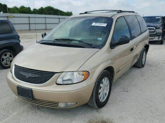 2C8GP54L51R372564 - 2001 CHRYSLER TOWN & COU TAN photo 2