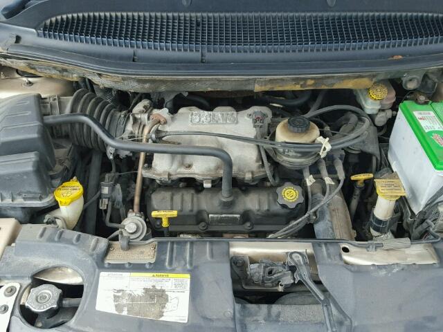 2C8GP54L51R372564 - 2001 CHRYSLER TOWN & COU TAN photo 7