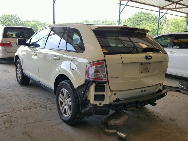 2FMDK39C57BA71564 - 2007 FORD EDGE SEL P WHITE photo 3