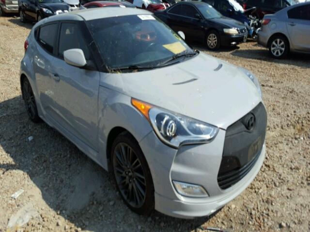 KMHTC6AD2DU128551 - 2013 HYUNDAI VELOSTER B GRAY photo 1