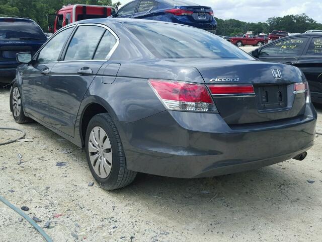 1HGCP2F32CA021549 - 2012 HONDA ACCORD LX GRAY photo 3