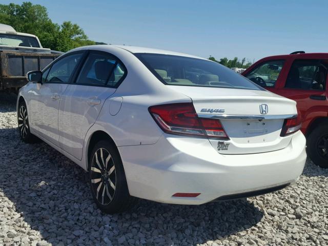 19XFB2F92FE031546 - 2015 HONDA CIVIC EXL WHITE photo 3