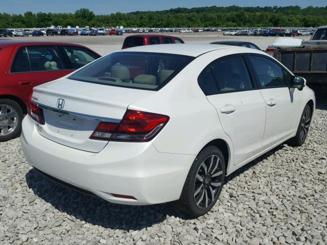 19XFB2F92FE031546 - 2015 HONDA CIVIC EXL WHITE photo 4