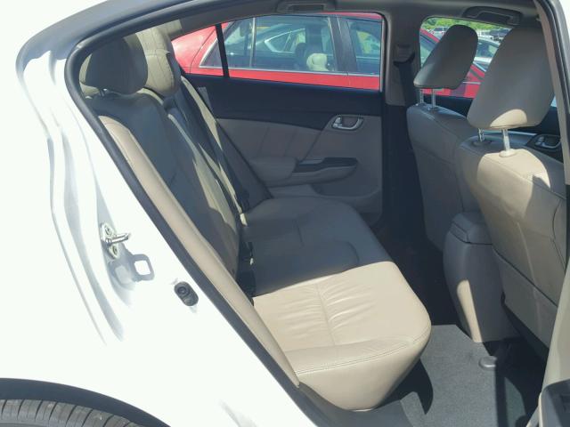 19XFB2F92FE031546 - 2015 HONDA CIVIC EXL WHITE photo 6