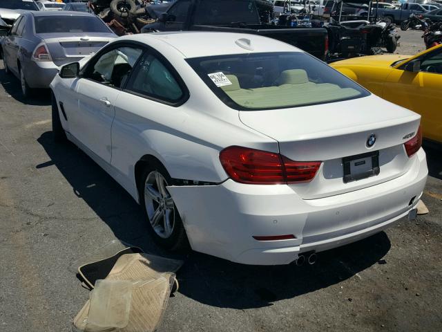 WBA3N7C58EF719416 - 2014 BMW 428 I WHITE photo 3