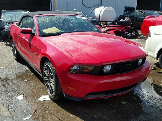 1ZVBP8FH0A5151924 - 2010 FORD MUSTANG GT RED photo 1