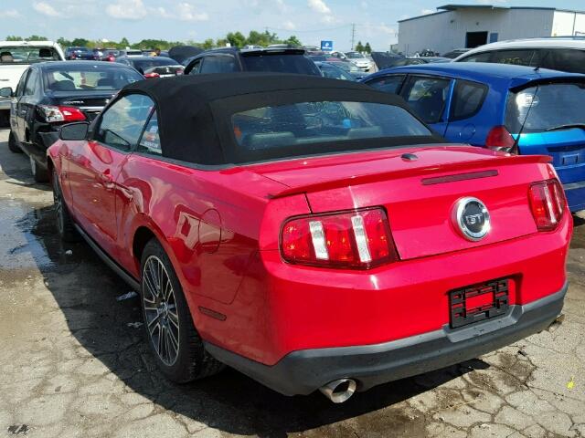 1ZVBP8FH0A5151924 - 2010 FORD MUSTANG GT RED photo 3