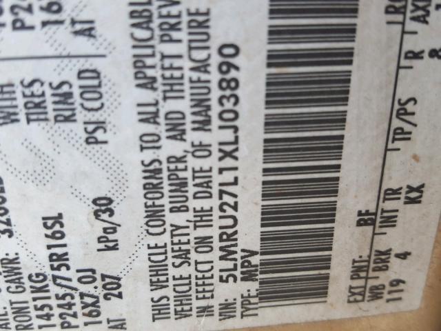 5LMRU27L1XLJ03890 - 1999 LINCOLN NAVIGATOR GOLD photo 10