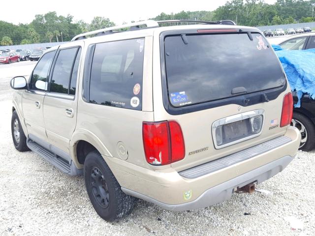 5LMRU27L1XLJ03890 - 1999 LINCOLN NAVIGATOR GOLD photo 3