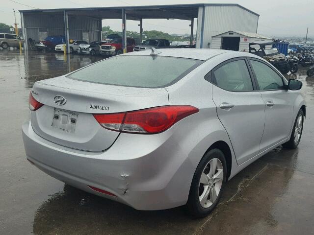 KMHDH4AE8BU158234 - 2011 HYUNDAI ELANTRA GL SILVER photo 4