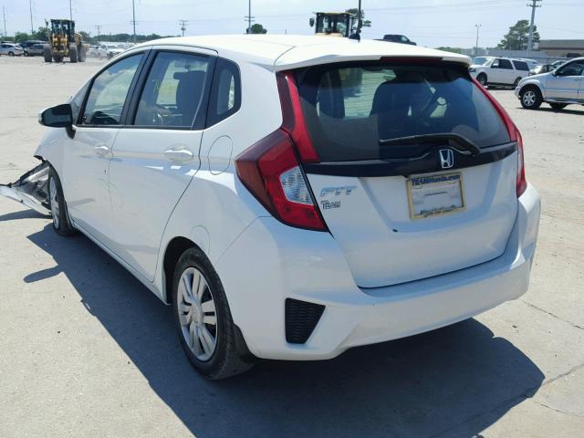 3HGGK5G58FM750275 - 2015 HONDA FIT LX WHITE photo 3