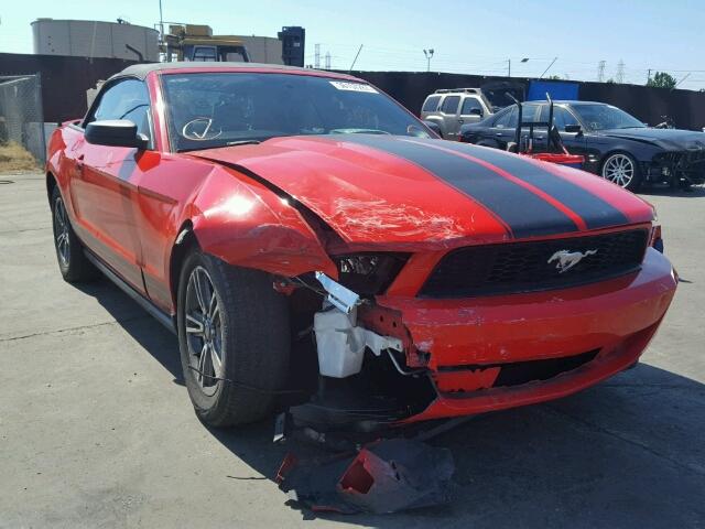 1ZVBP8EM8C5283122 - 2012 FORD MUSTANG RED photo 1