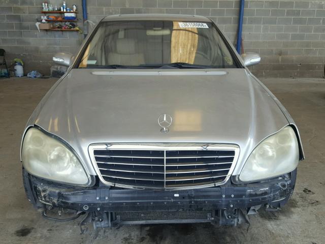 WDBNG70J53A373339 - 2003 MERCEDES-BENZ S 430 SILVER photo 9