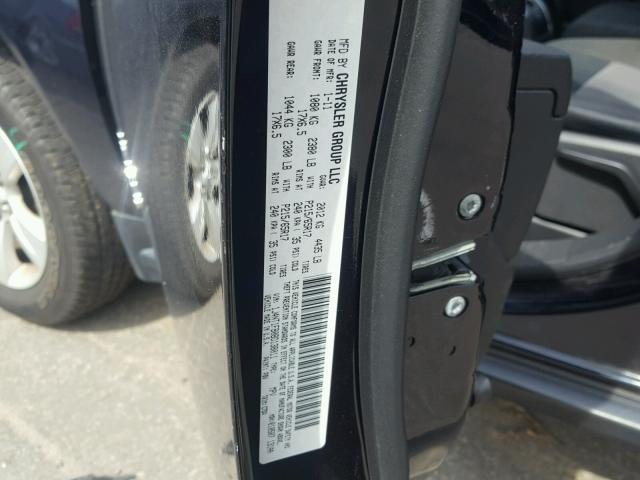 1J4NT1FB0BD138011 - 2011 JEEP COMPASS SP BLACK photo 10