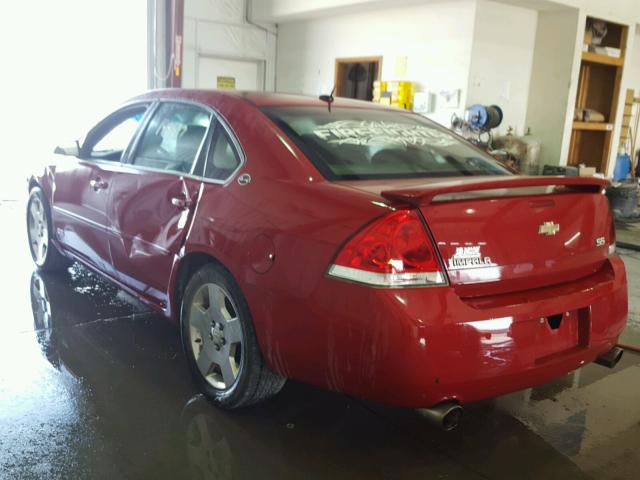 2G1WD58C281202342 - 2008 CHEVROLET IMPALA SUP 红色 照片 3