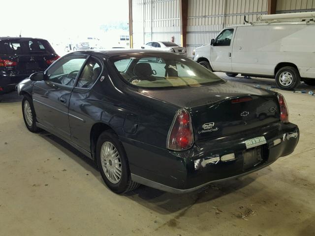 2G1WW12E429237325 - 2002 CHEVROLET MONTE CARL 绿色 照片 3