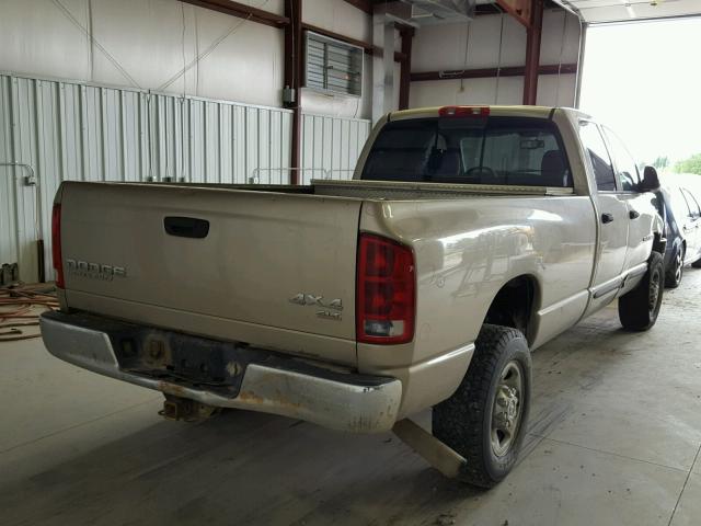 3D7KU28C83G851993 - 2003 DODGE RAM 2500 S GOLD photo 4