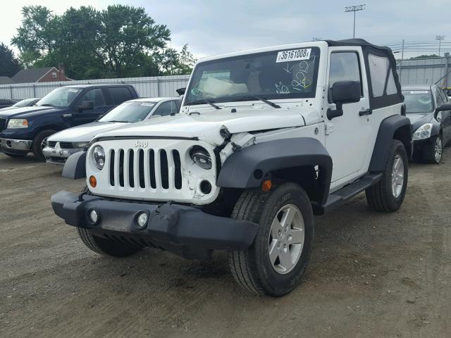 1C4GJWAG5DL519351 - 2013 JEEP WRANGLER S WHITE photo 2