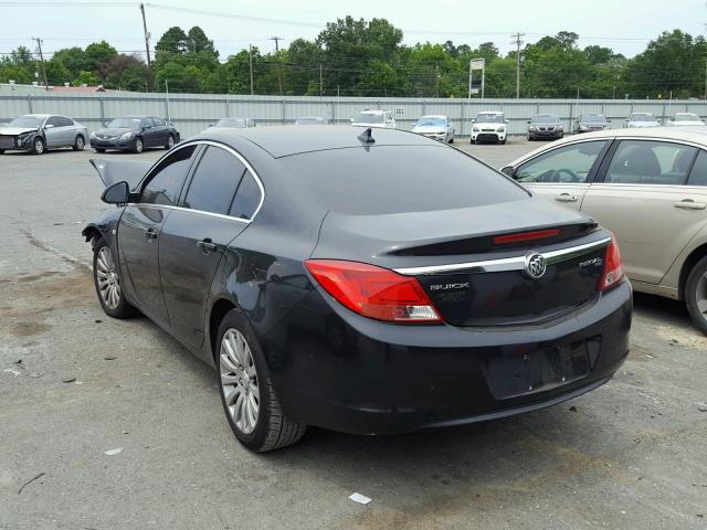 W04GP5EC2B1004732 - 2011 BUICK REGAL CXL BLACK photo 3