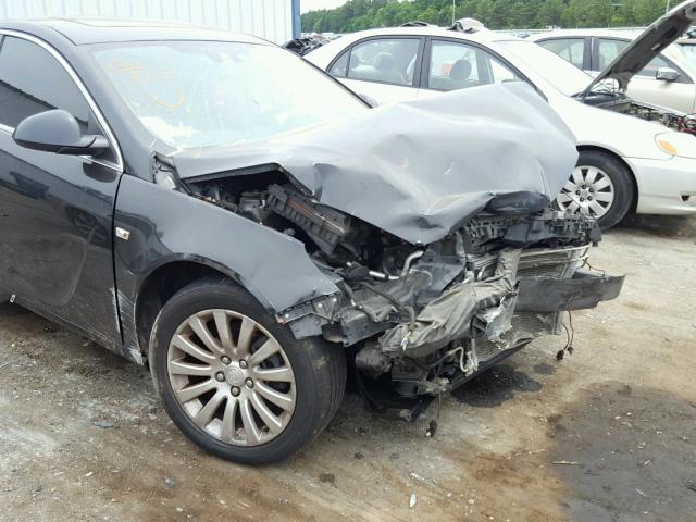 W04GP5EC2B1004732 - 2011 BUICK REGAL CXL BLACK photo 9