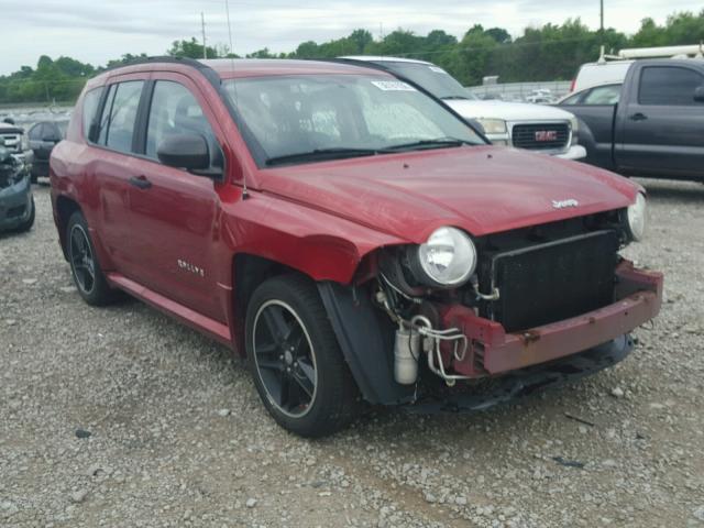 1J8FF47W78D658194 - 2008 JEEP COMPASS SP BURGUNDY photo 1