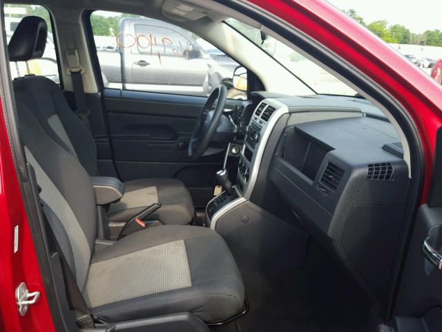 1J8FF47W78D658194 - 2008 JEEP COMPASS SP BURGUNDY photo 5