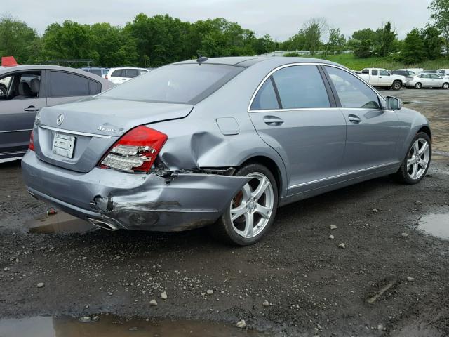 WDDNG9EB4DA506226 - 2013 MERCEDES-BENZ S 550 4MAT GREEN photo 4