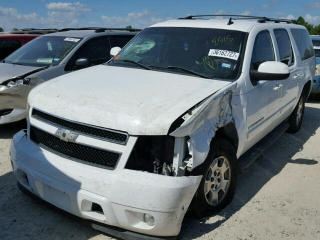 3GNFC16027G308153 - 2007 CHEVROLET SUBURBAN C WHITE photo 2