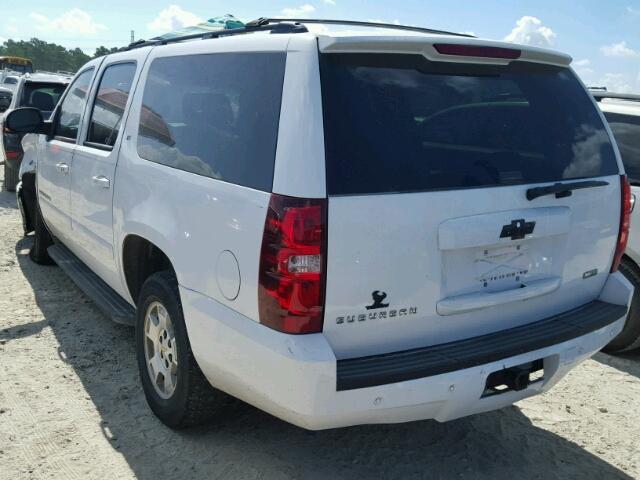 3GNFC16027G308153 - 2007 CHEVROLET SUBURBAN C WHITE photo 3