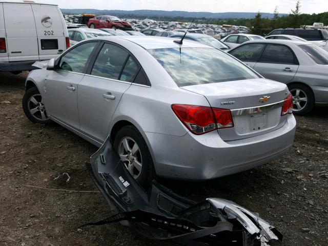 1G1PF5S99B7201596 - 2011 CHEVROLET CRUZE LT SILVER photo 3