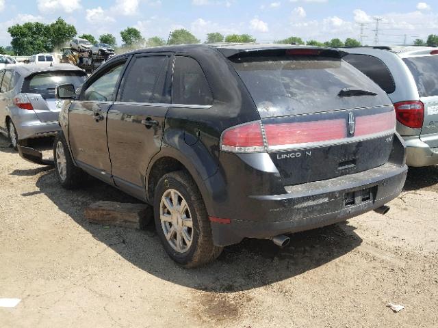 2LMDU68C98BJ22986 - 2008 LINCOLN MKX BLACK photo 3