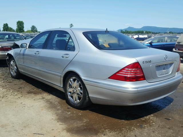 WDBNG75J93A368945 - 2003 MERCEDES-BENZ S 500 SILVER photo 3
