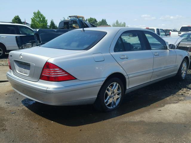 WDBNG75J93A368945 - 2003 MERCEDES-BENZ S 500 SILVER photo 4