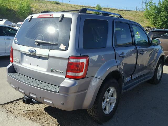 1FMCU59H58KC63183 - 2008 FORD ESCAPE HEV GRAY photo 4