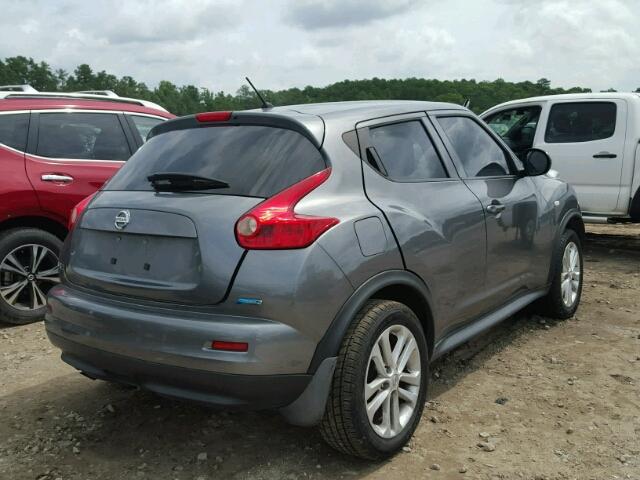 JN8AF5MR0DT211541 - 2013 NISSAN JUKE S GRAY photo 4