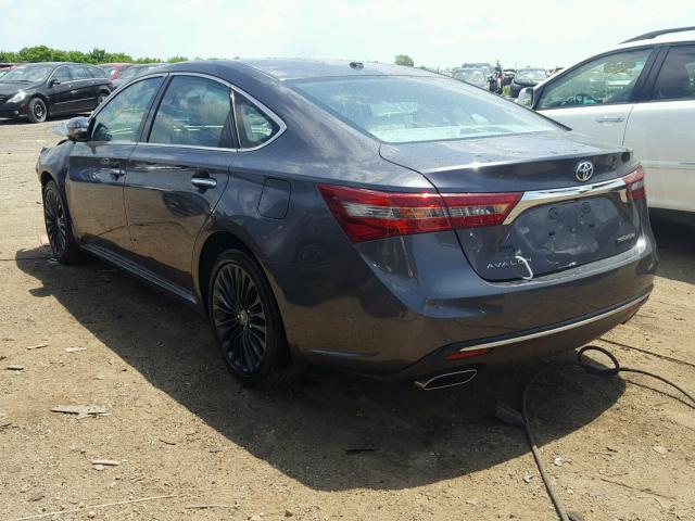 4T1BK1EB8GU195301 - 2016 TOYOTA AVALON XLE GRAY photo 3