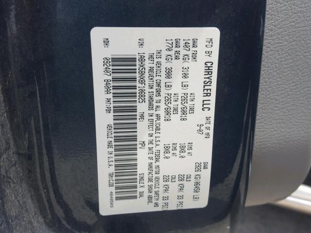 1A8HX58NX8F106825 - 2008 CHRYSLER ASPEN LIMI 蓝色 照片 10