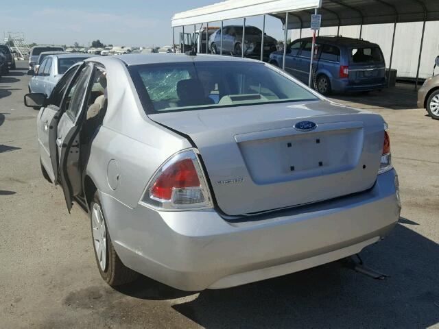 3FAHP06Z38R112409 - 2008 FORD FUSION S SILVER photo 3