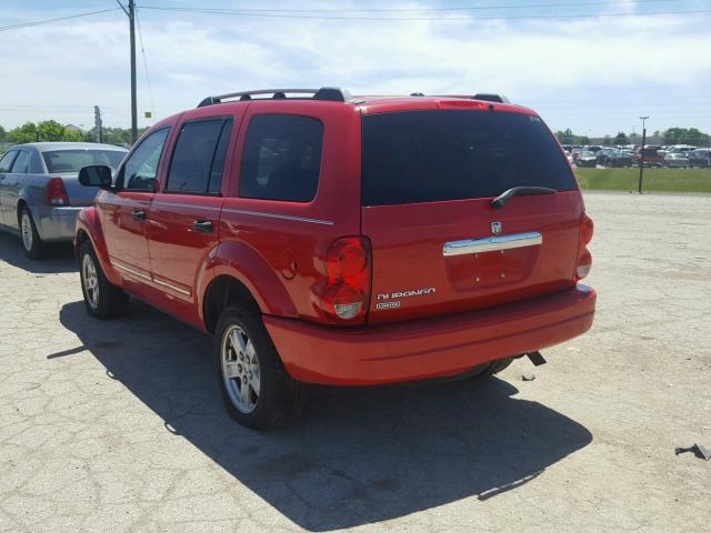 1D4HB58N36F126565 - 2006 DODGE DURANGO LI RED photo 3