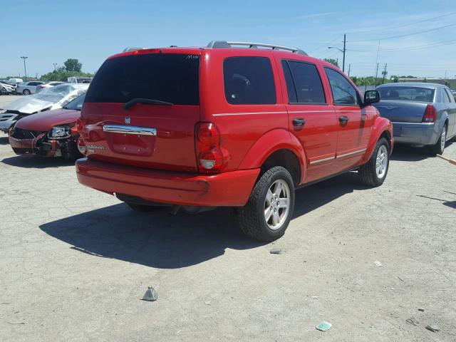 1D4HB58N36F126565 - 2006 DODGE DURANGO LI RED photo 4