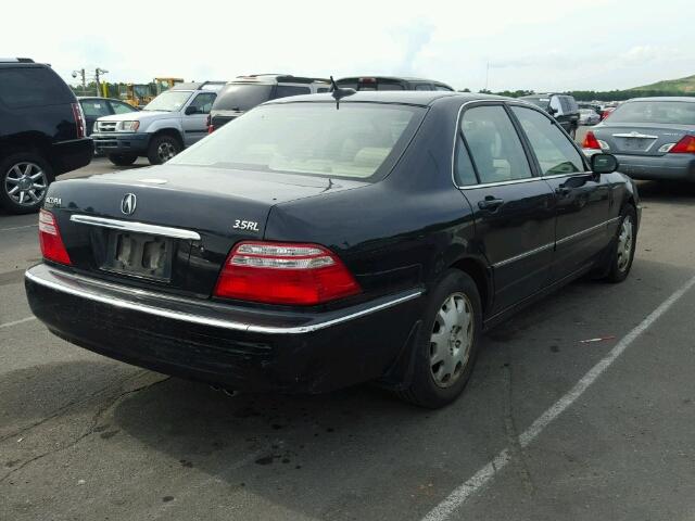 JH4KA96654C002240 - 2004 ACURA 3.5RL BLACK photo 4