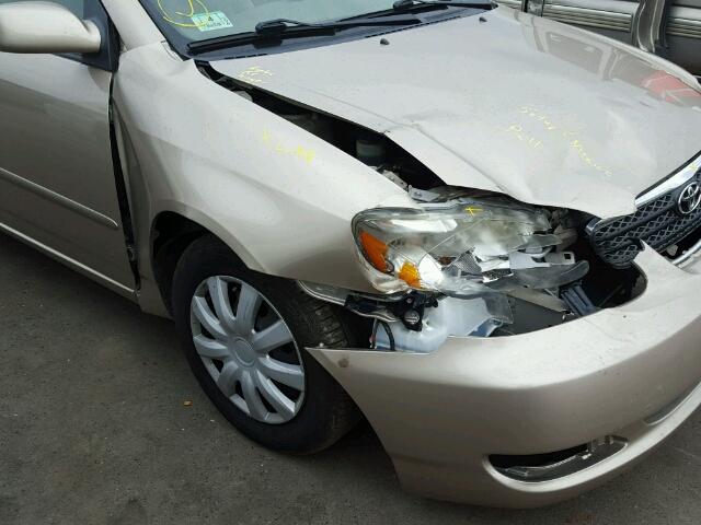 2T1BR32E38C869167 - 2008 TOYOTA COROLLA CE BEIGE photo 9