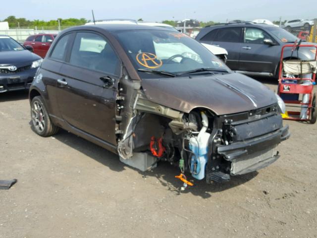 3C3CFFBR2DT663433 - 2013 FIAT 500 SPORT BROWN photo 1