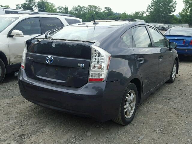 JTDKN3DU7A0040456 - 2010 TOYOTA PRIUS GRAY photo 4